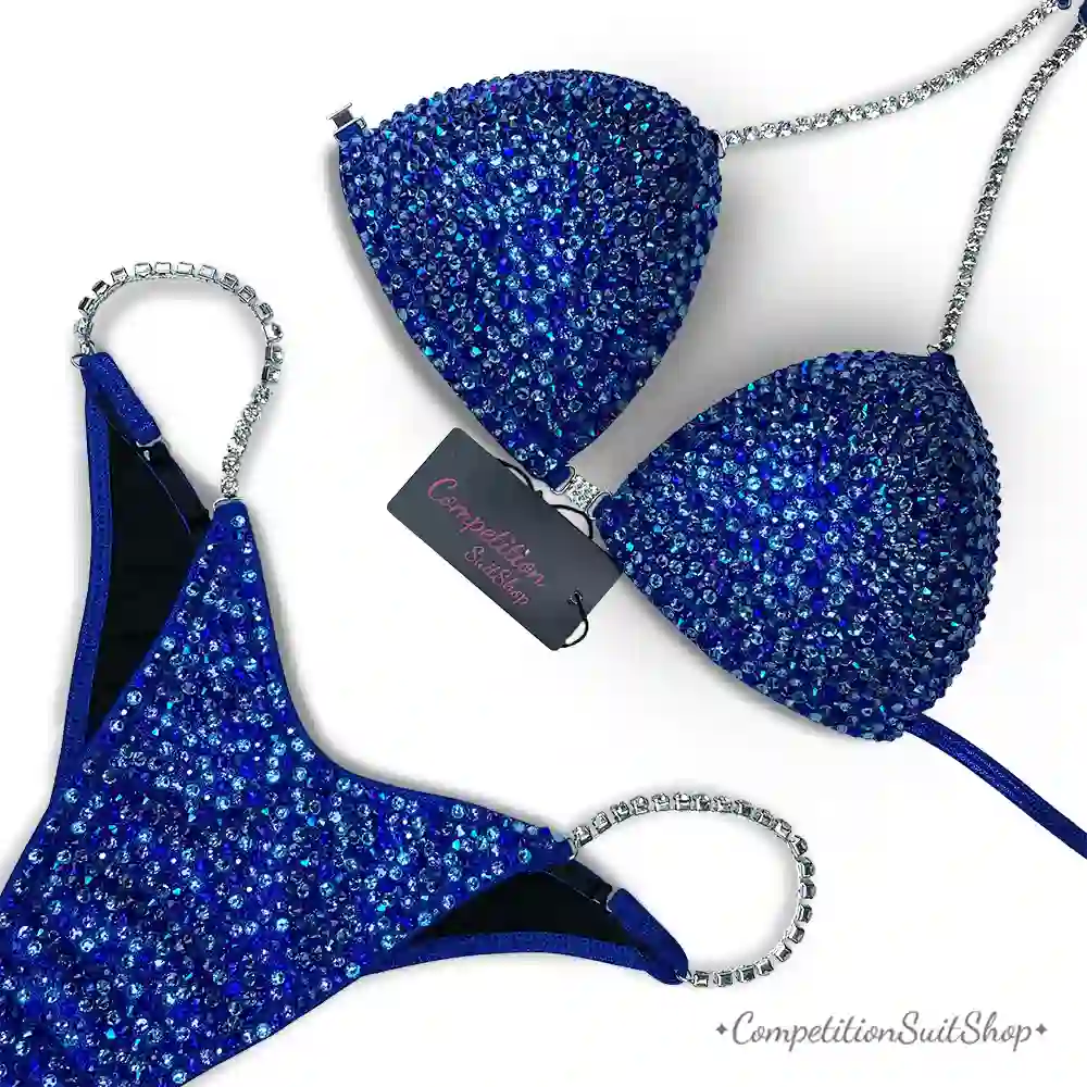 Azure Elegance Bikini Competition Suit (B166)